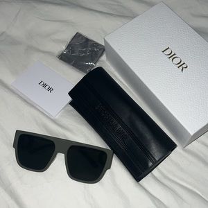 Dior Green Flat Top Sunglasses